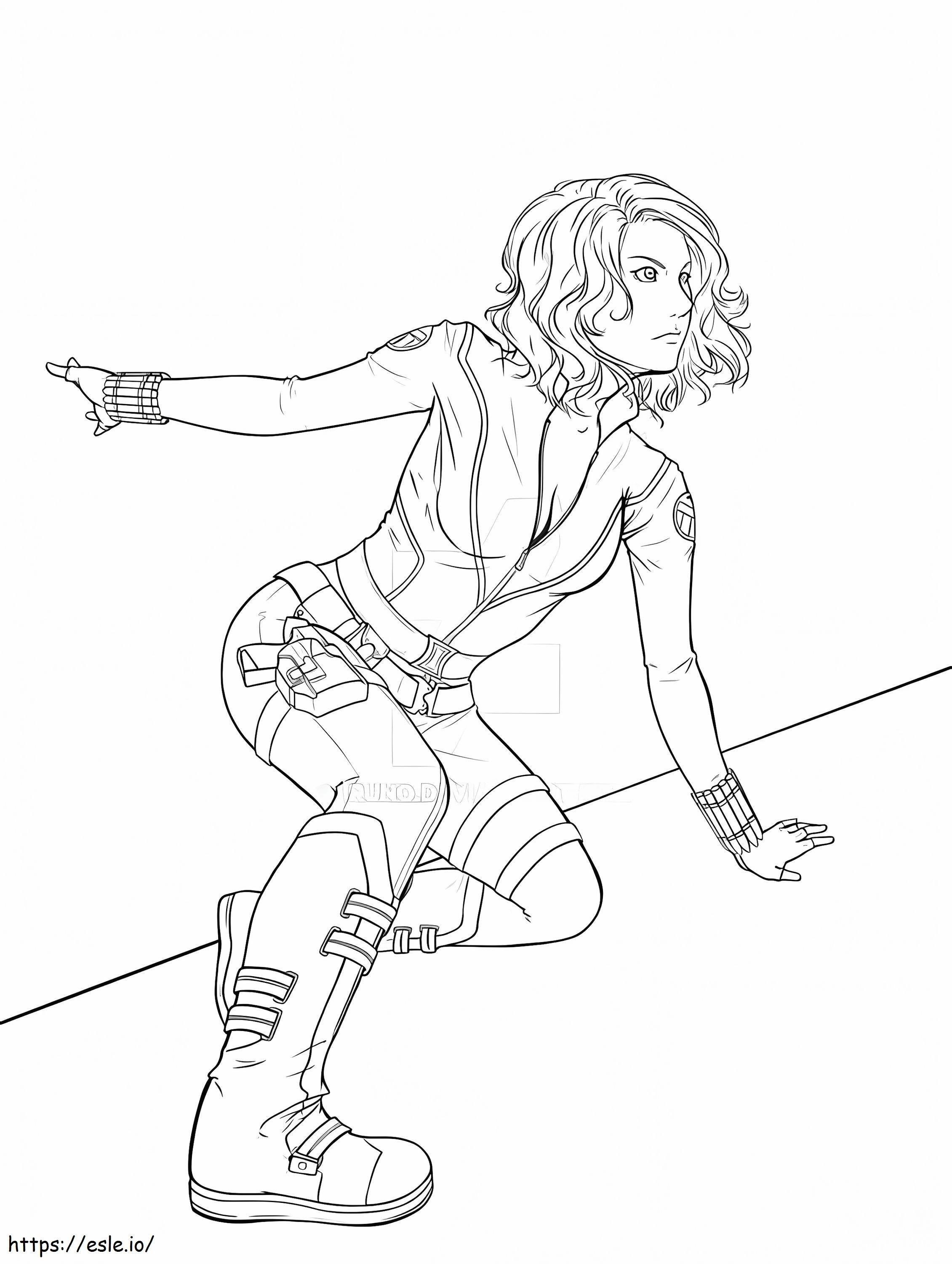 Black Widow 14 coloring page