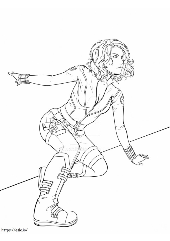Black Widow 14 coloring page