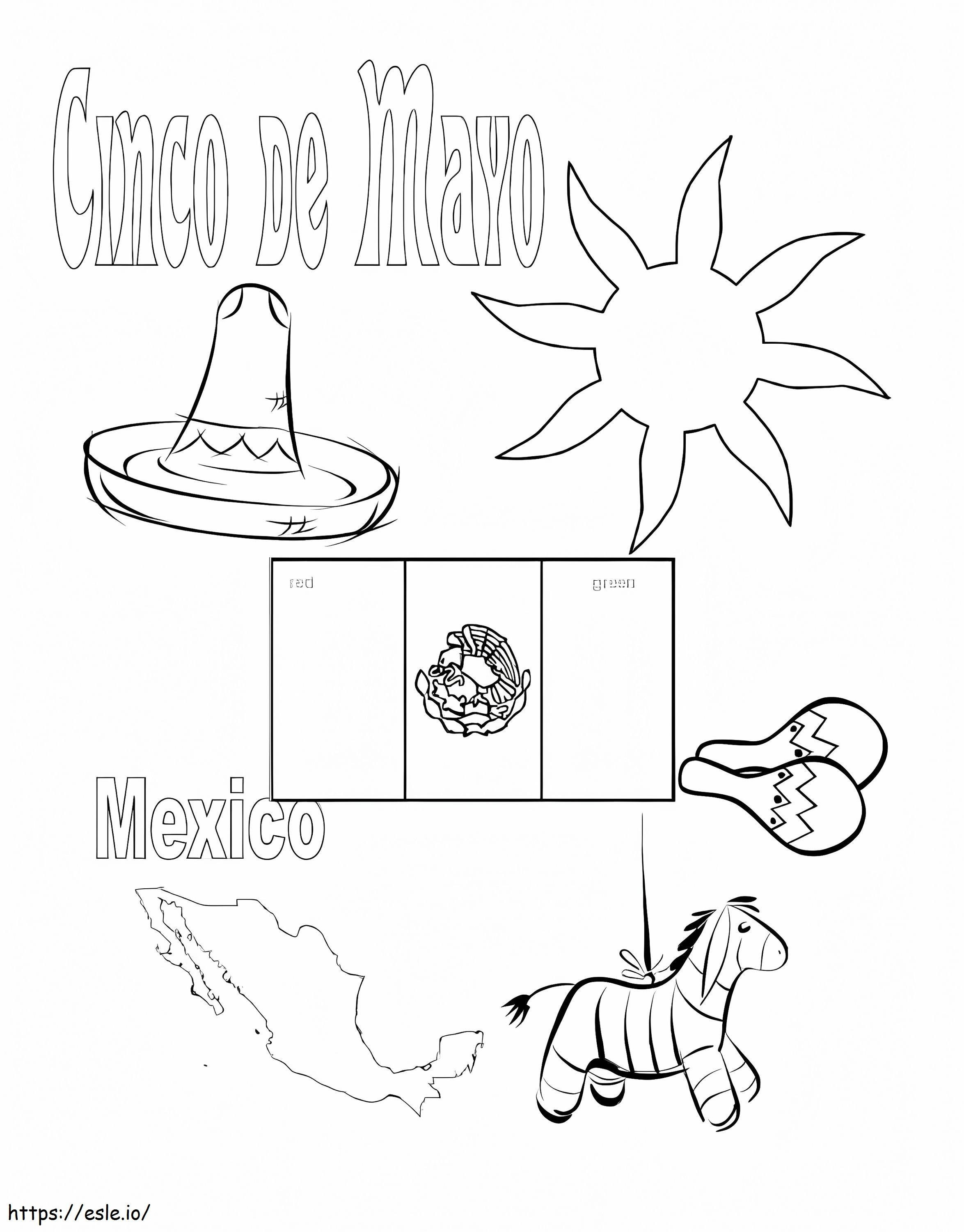 Coloriage Cinco De Mayo 6 à imprimer dessin