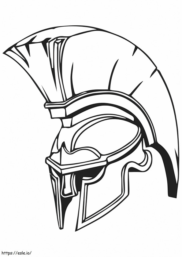 1526380443 Knight S Helmet A4 coloring page