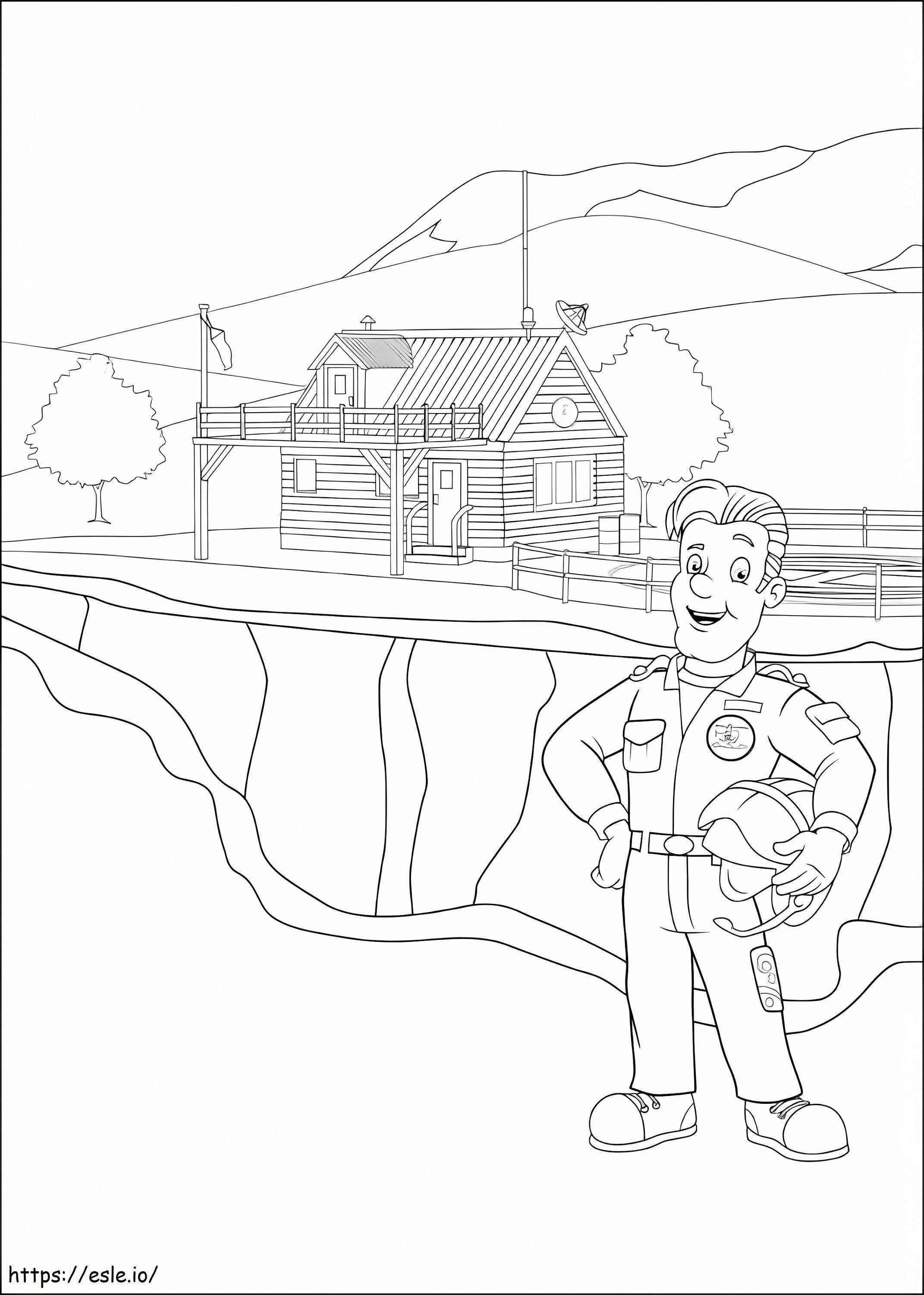Fireman Sam 3 coloring page