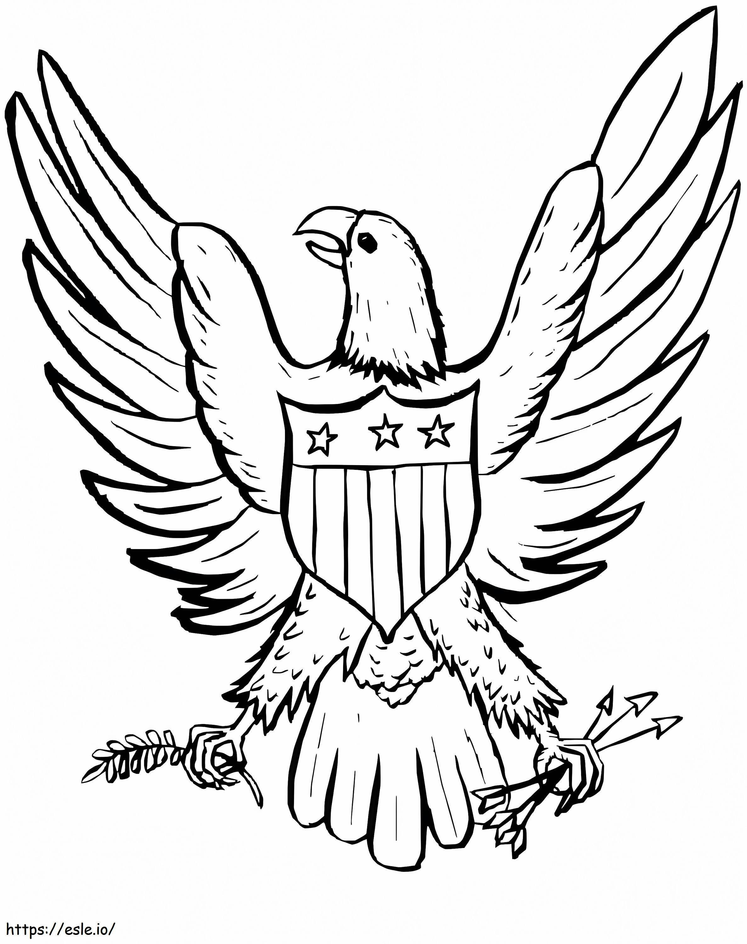 Eagle 1 Coloring Page - Free Printable Bird for Kids