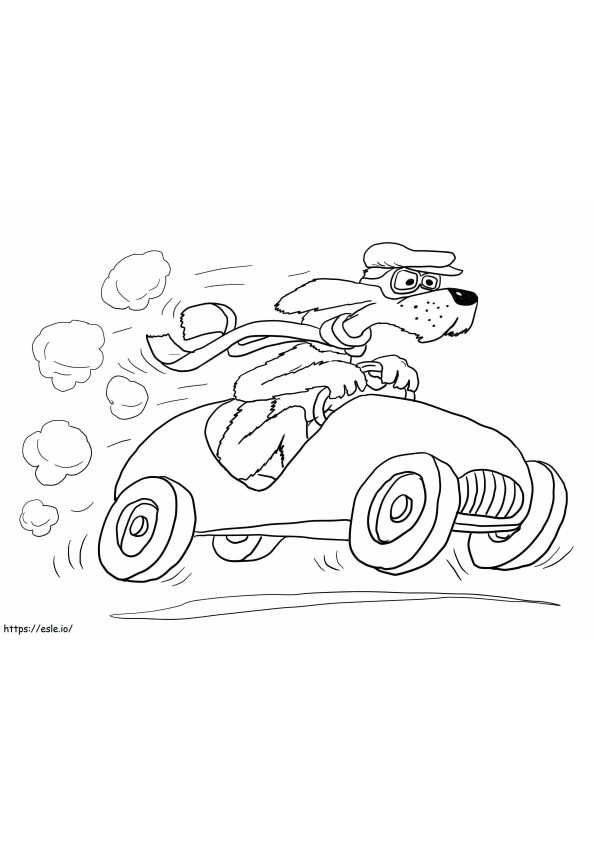 Printable Go Dog Go coloring page