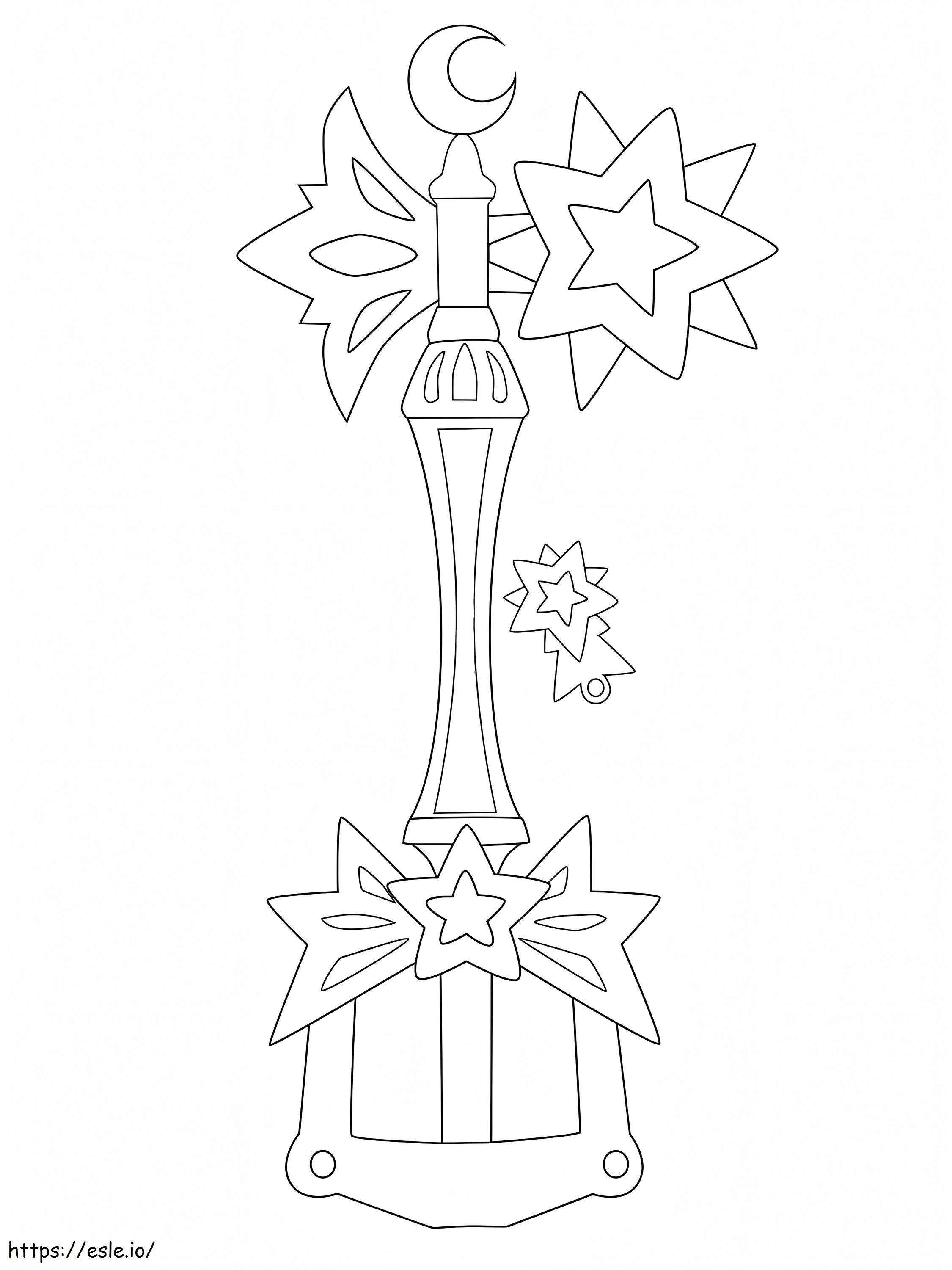 Light Star Key coloring page