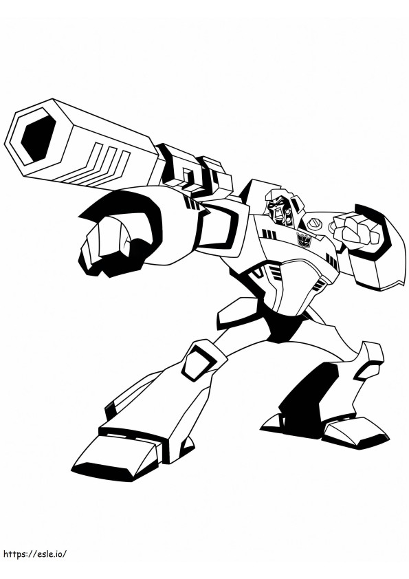 Megatron From Cartoon coloring page