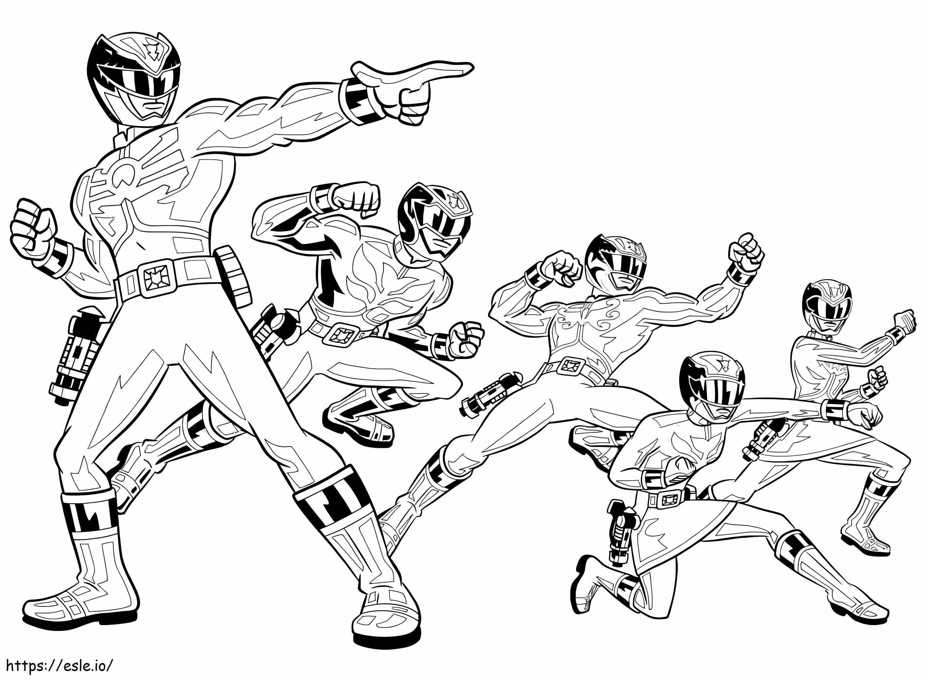 Power Ranger Cesta Legal para colorir