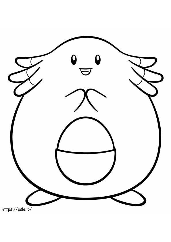 Lovely Chansey coloring page