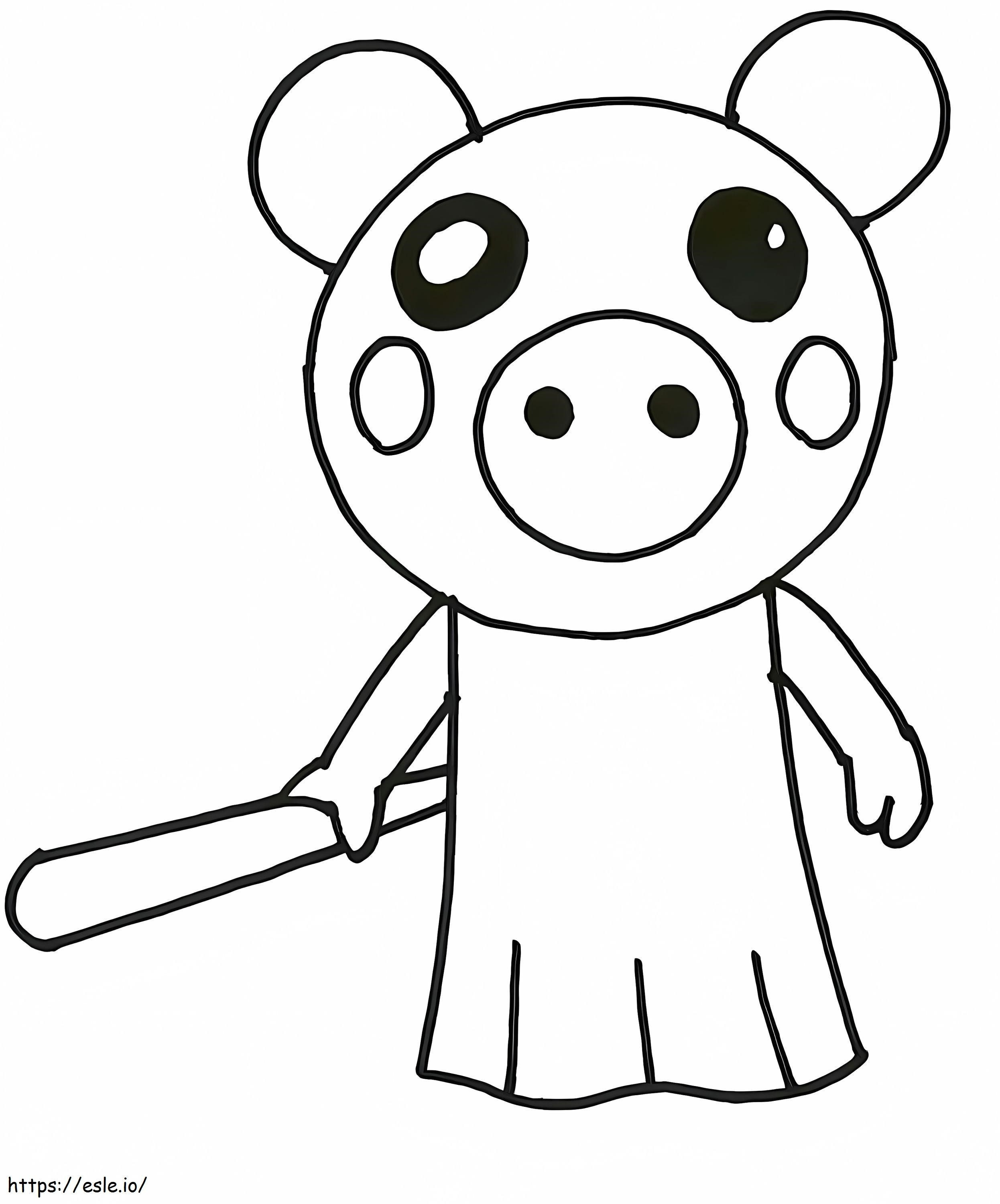 Piggy Roblox coloring page