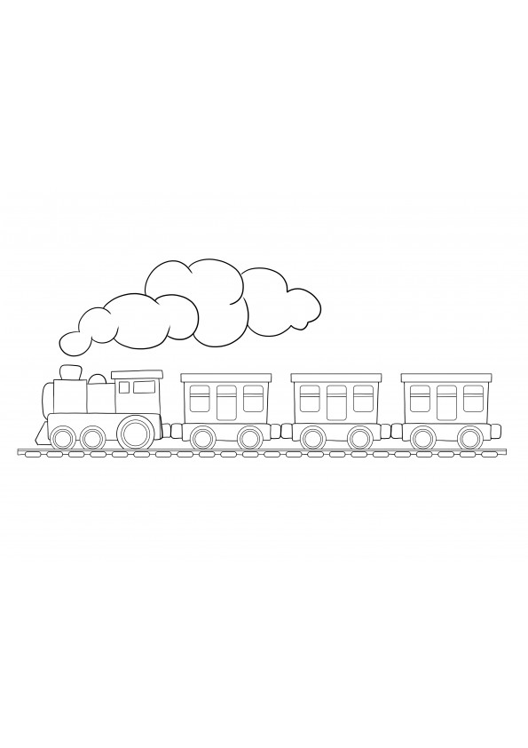Toy train to print or download for free