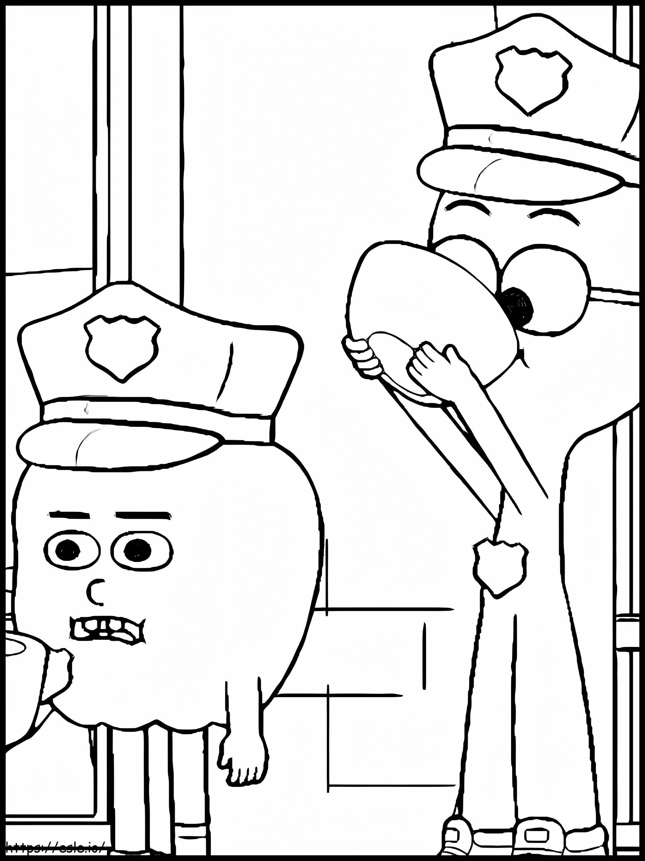 Apple And Onion Cartoon coloring page