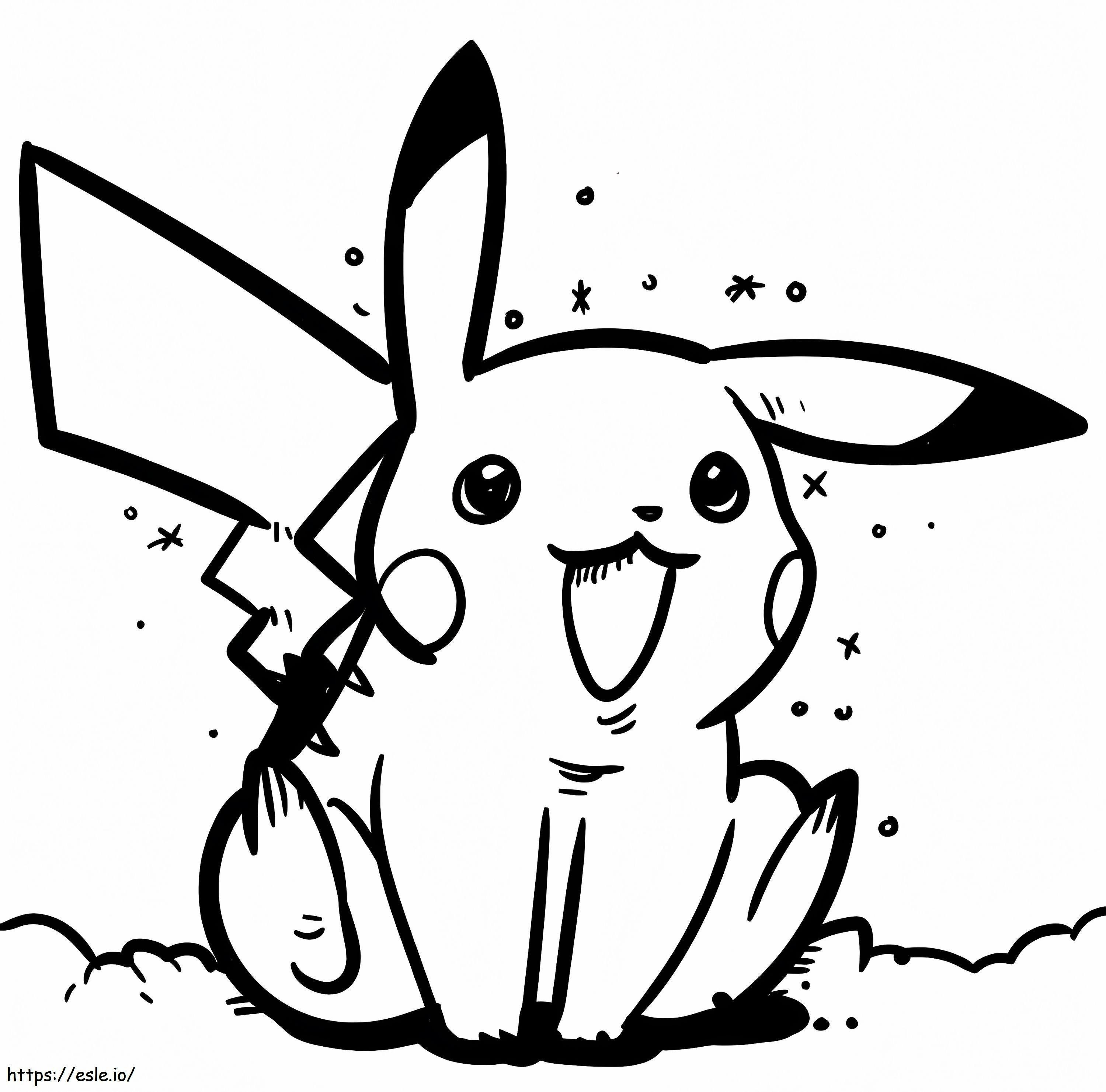 Pikachu Untuk Anak-Anak Gambar Mewarnai