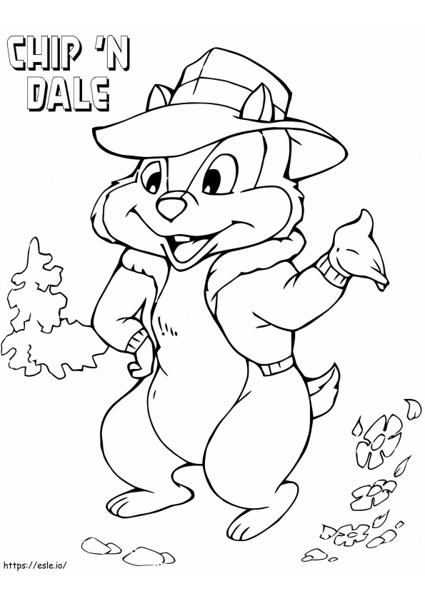 Chip From Chip And Dale coloring page