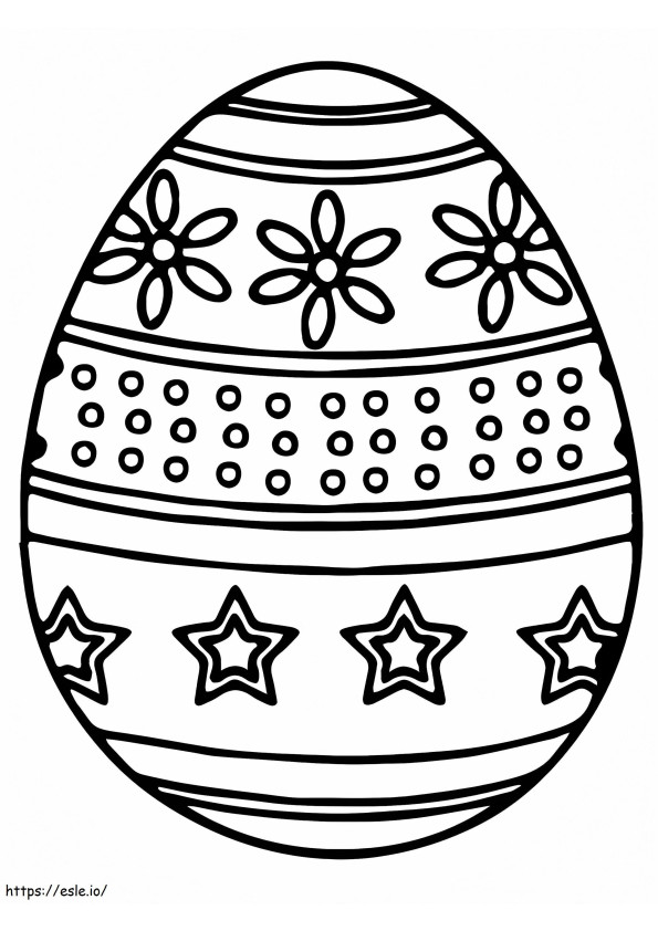 Exquisite Easter Egg coloring page