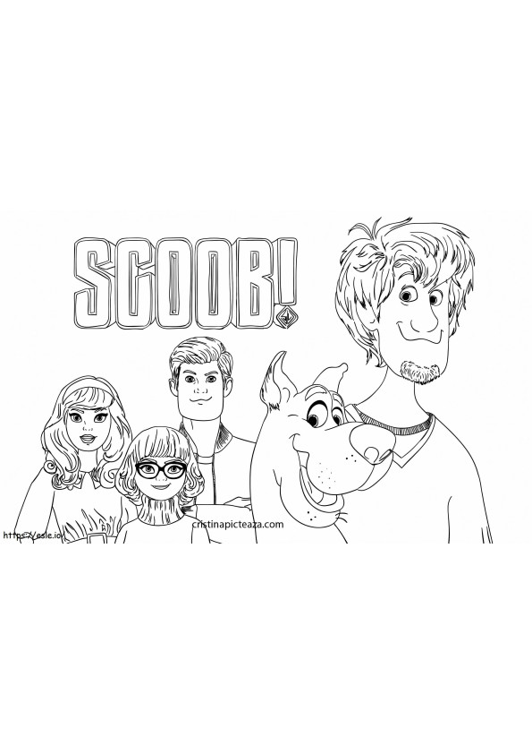 Scoob Poster coloring page