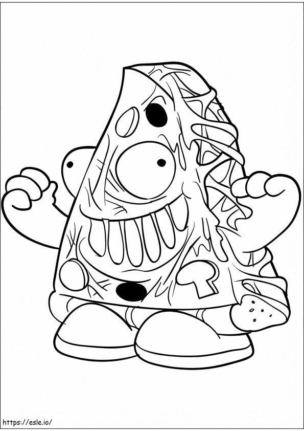 Puttried Pizza Trash Pack coloring page