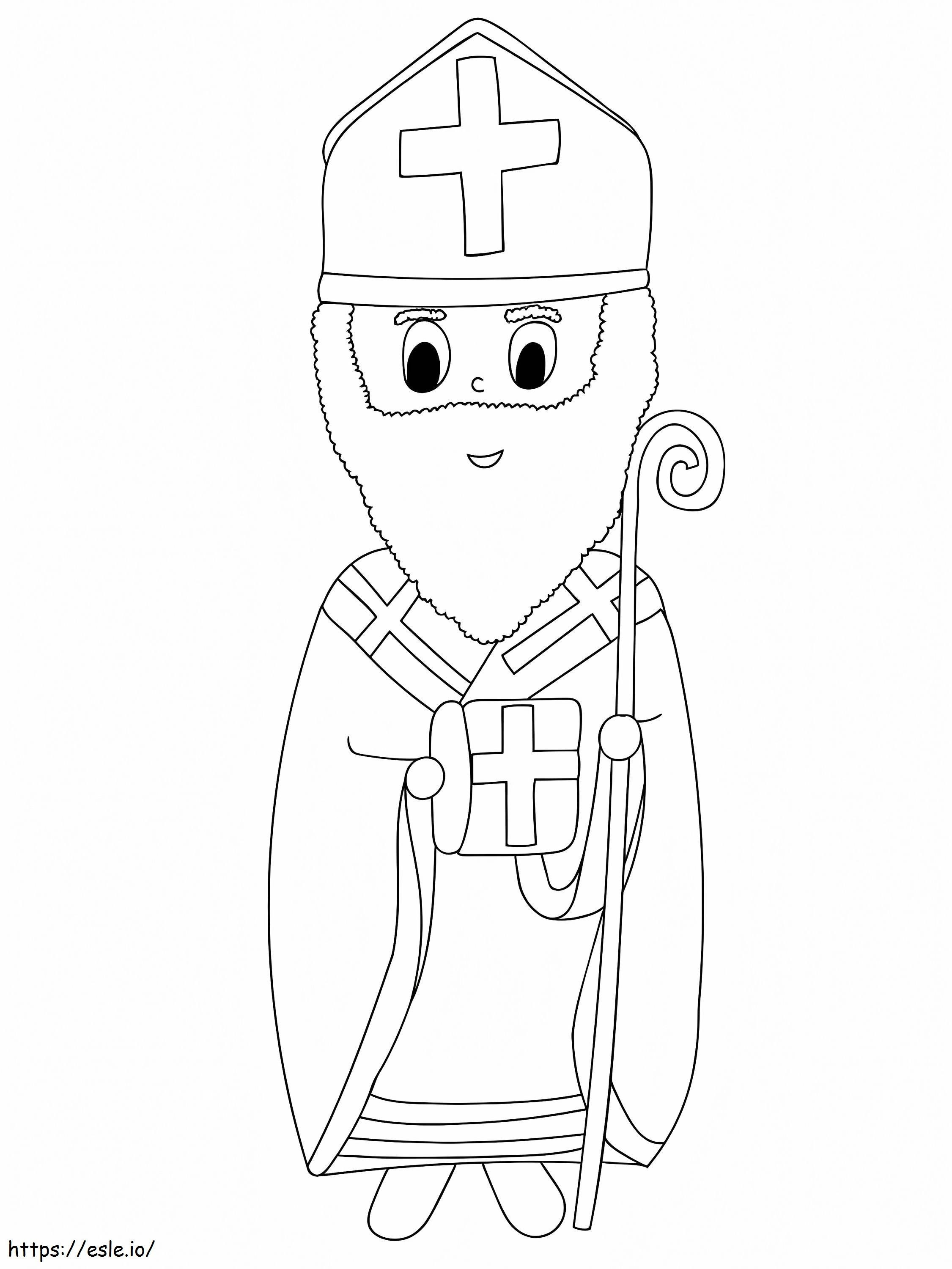 Saint Nicholas 1 coloring page