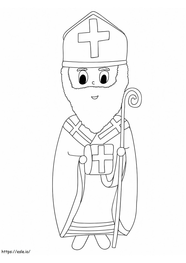 Saint Nicholas 1 coloring page