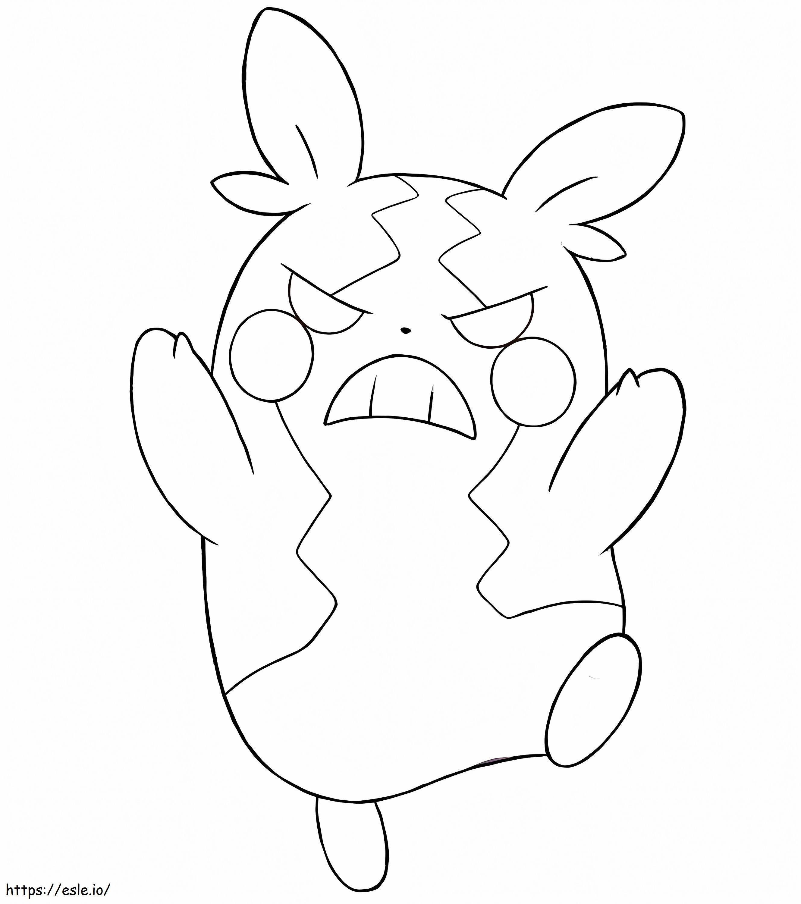 Coloriage Morpeko Pokémon 2 à imprimer dessin