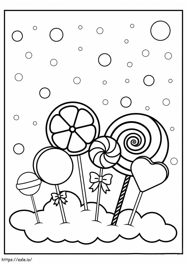 Sweet Six coloring page