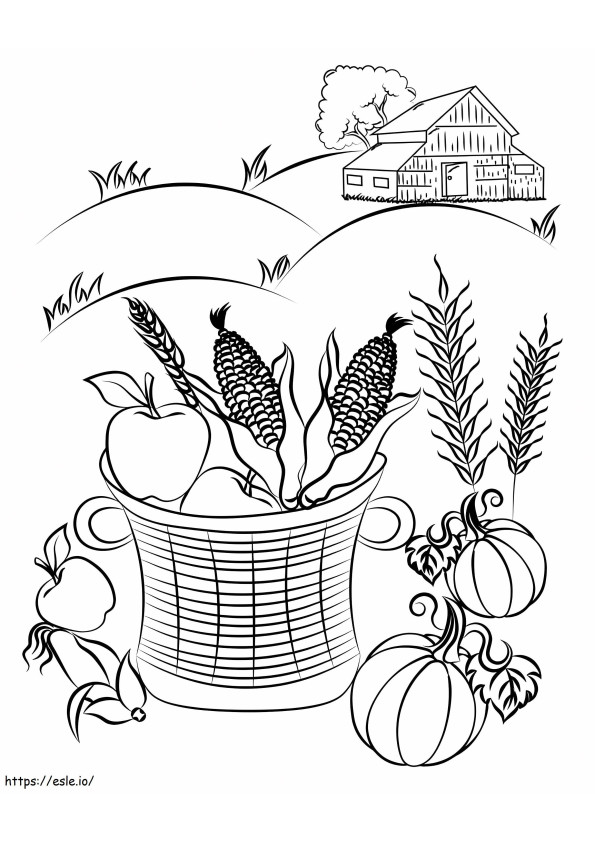Good Autumn coloring page