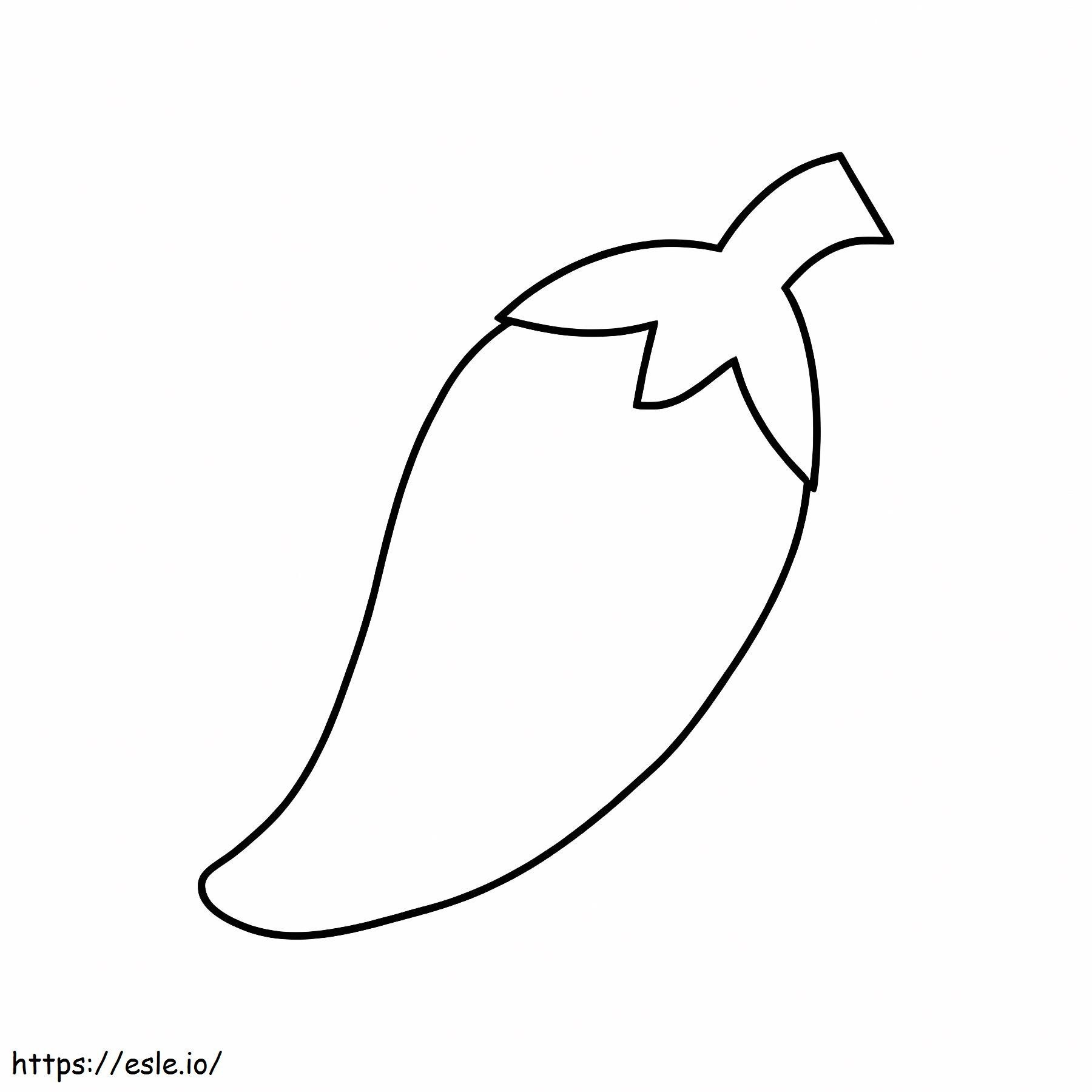 Perfect Chili Pepper coloring page