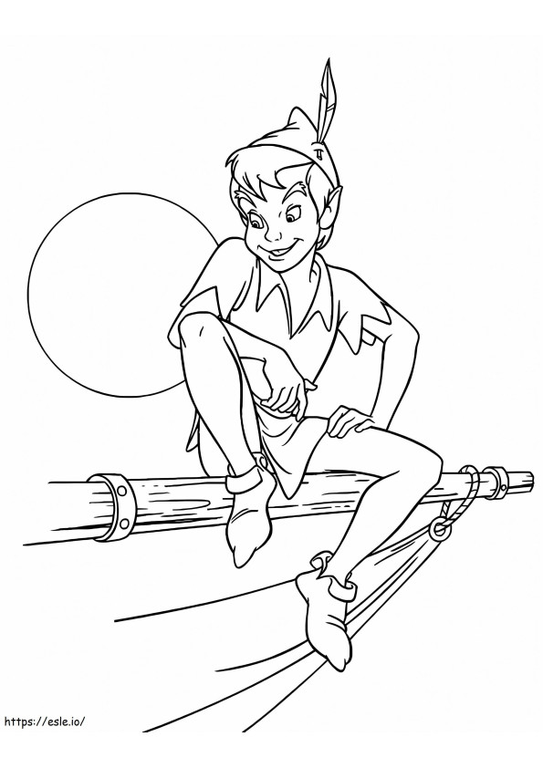 Peter Pan Is Smiling coloring page