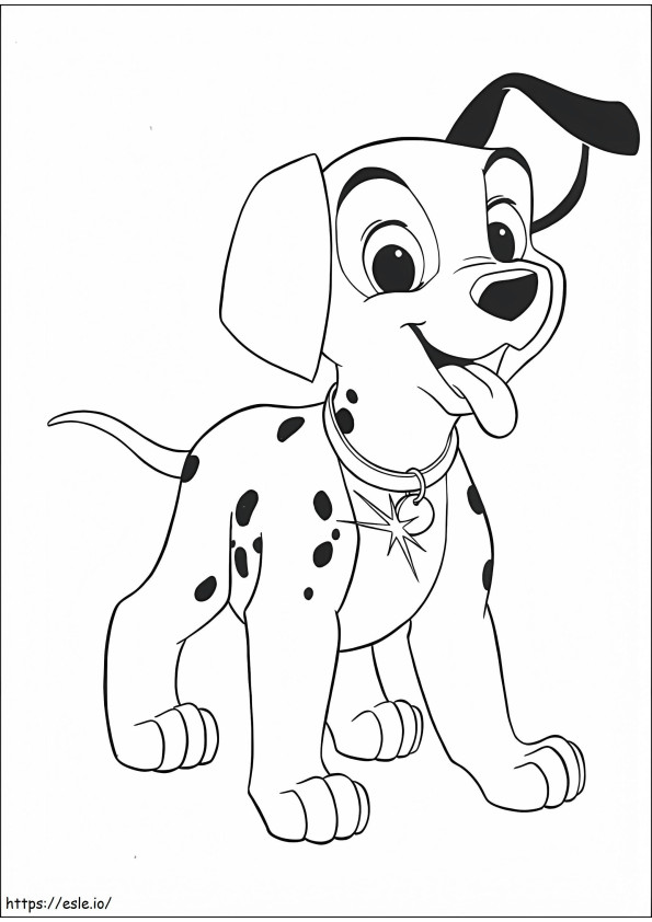 Dalmation Puppy coloring page