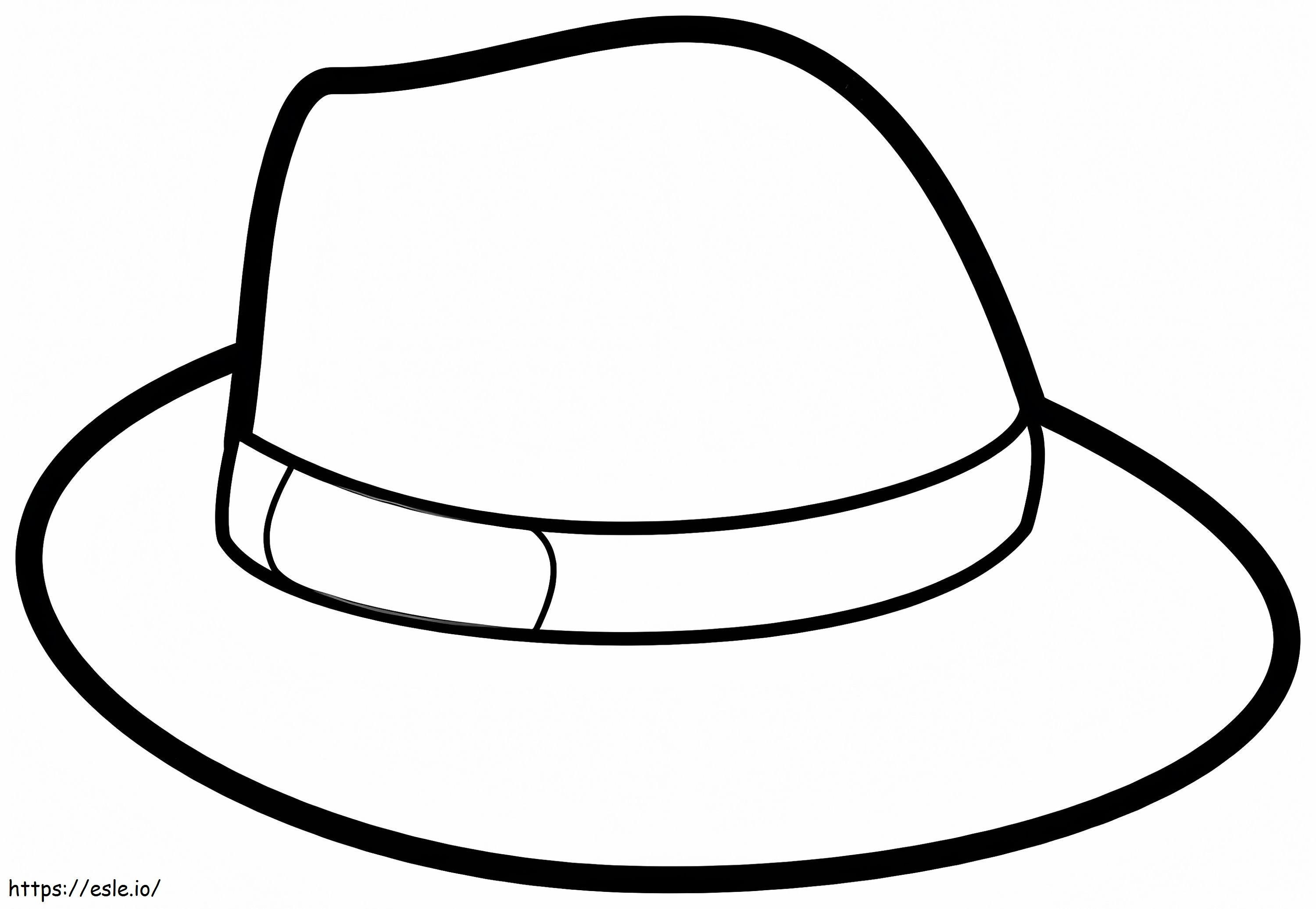 Podstawowy kapelusz kolorowanka