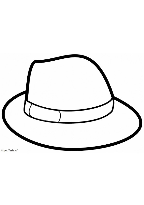 Einfacher Hut ausmalbilder