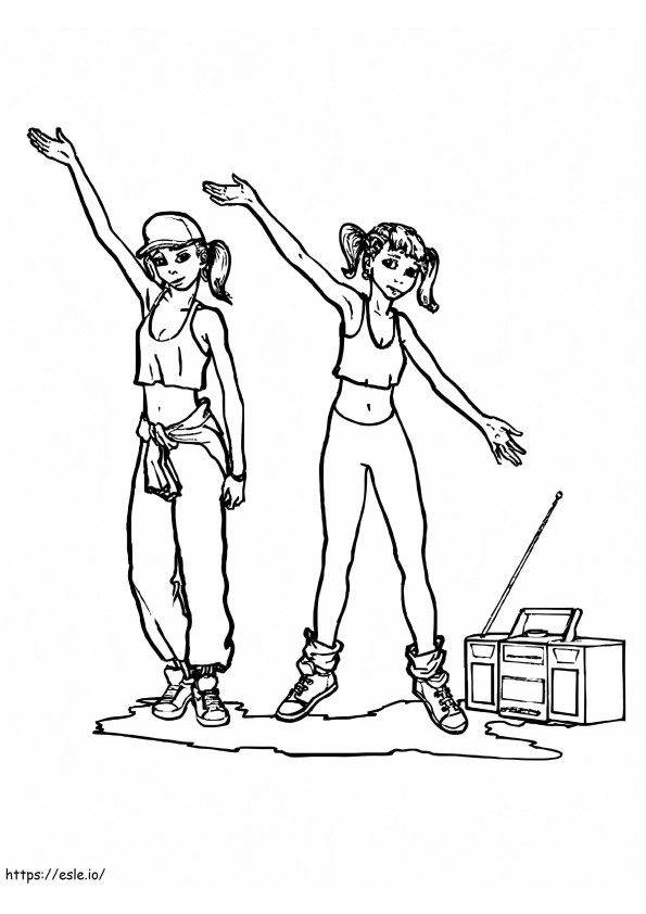 Tap Dance coloring page
