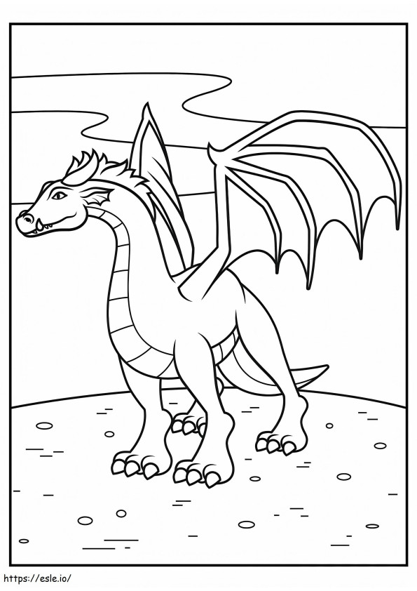 Coloriage Dragon parfait à imprimer dessin