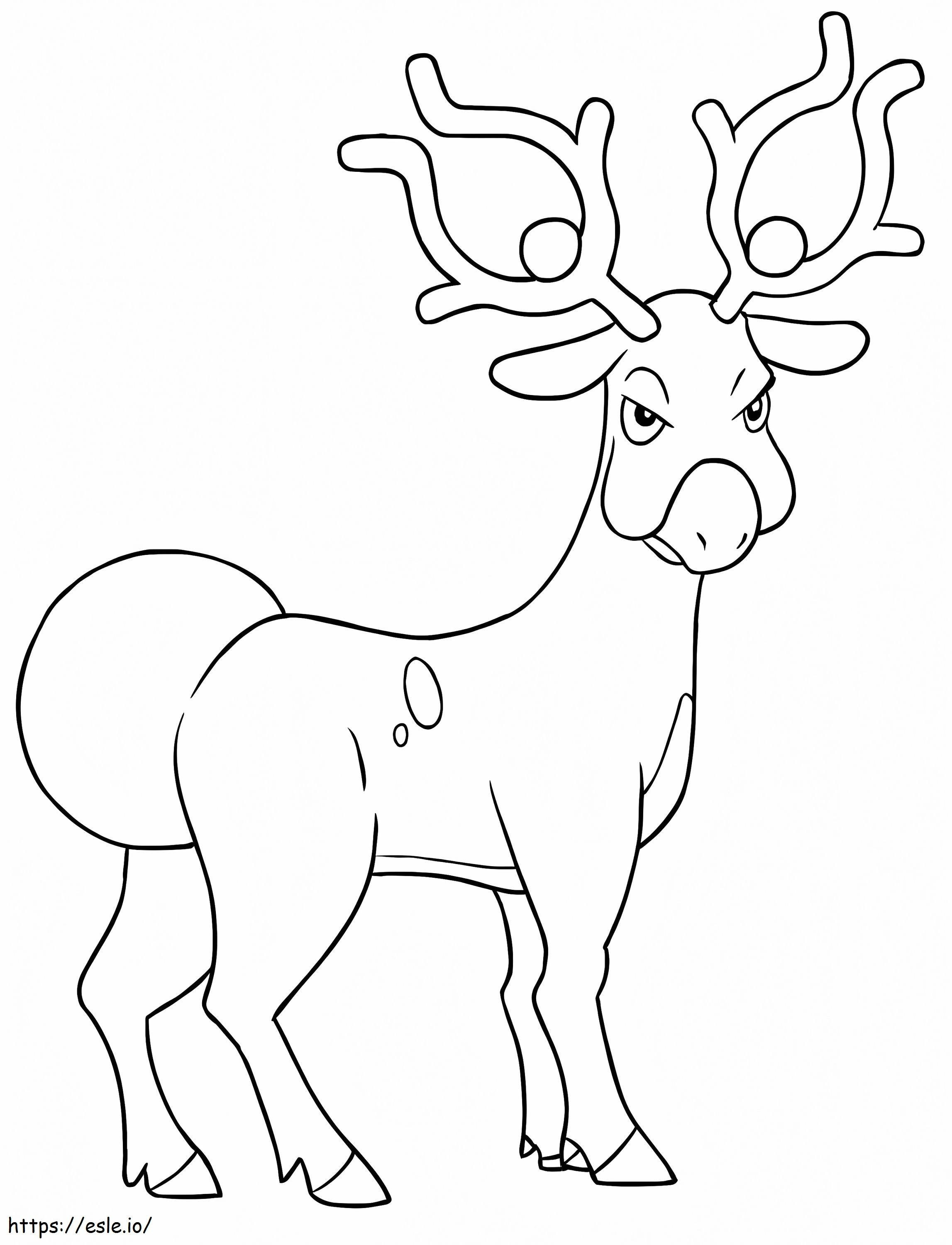 Pokemon Stantler coloring page