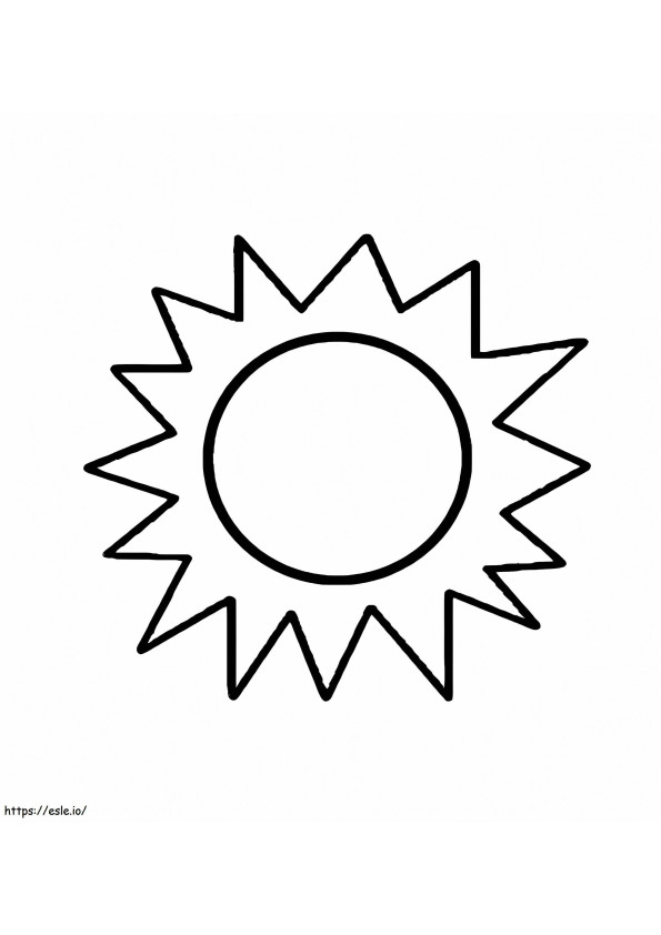 Coloriage Soleil gratuit à imprimer dessin