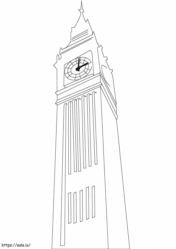 Big Ben And Londres coloring page