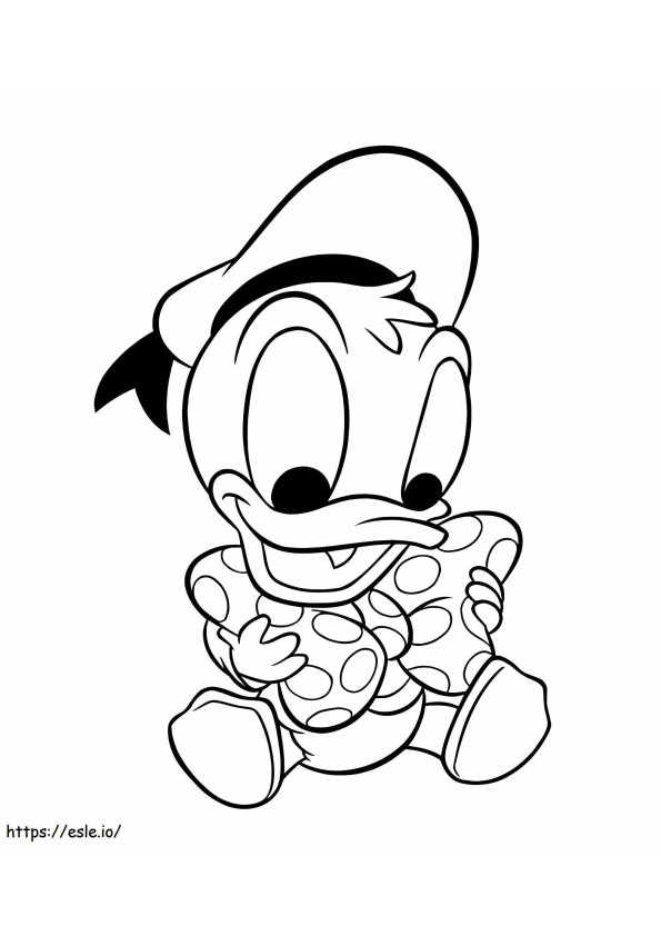 Disneyowski Mały Donald kolorowanka