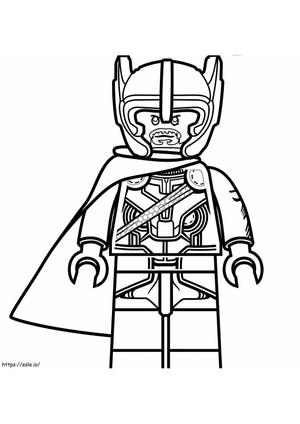 Lego Thor kleurplaat