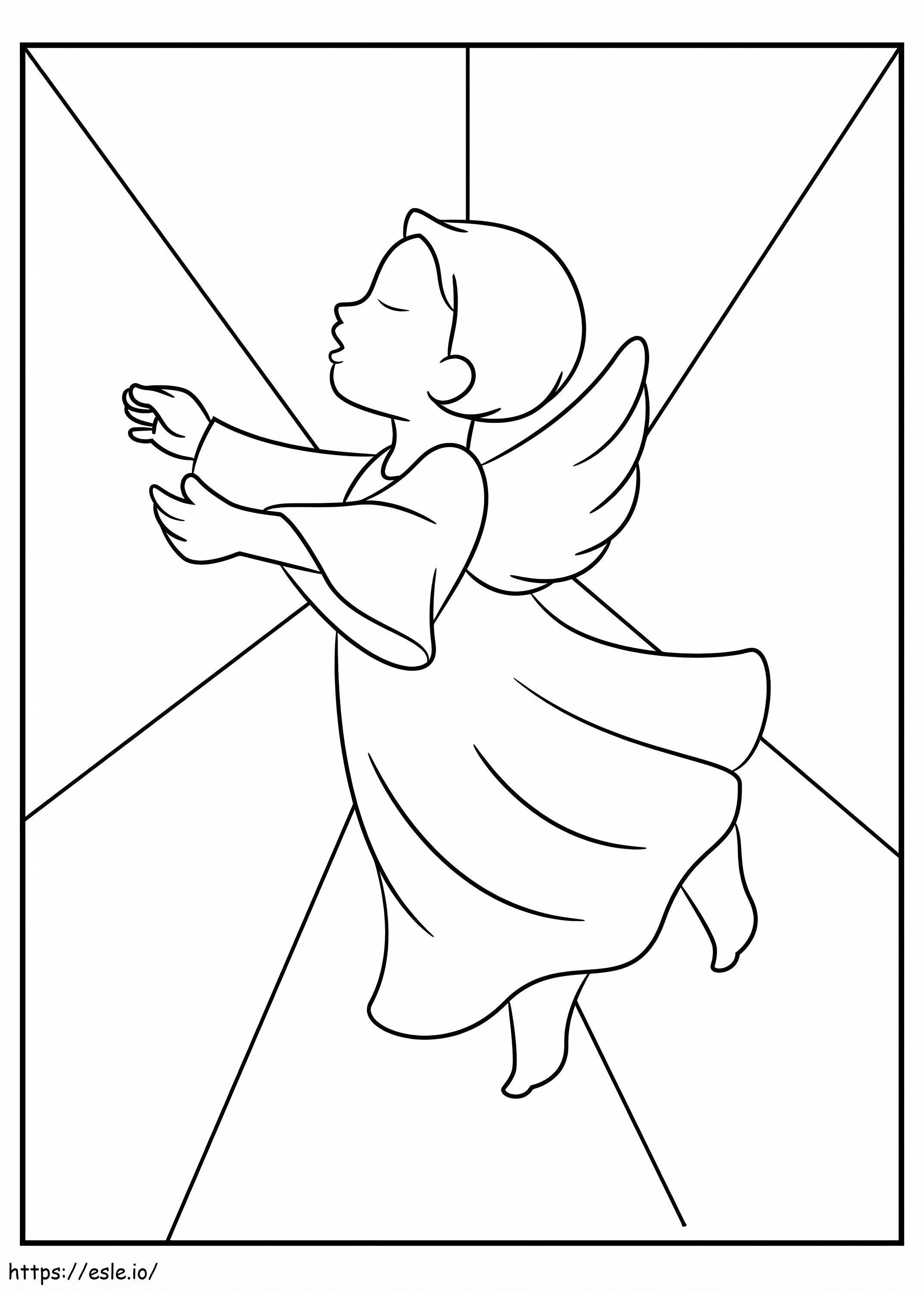 Baby Engel kleurplaat kleurplaat