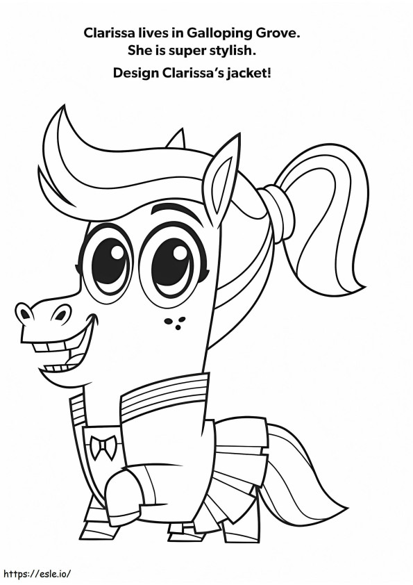 Clarissa From Corn And Peg coloring page