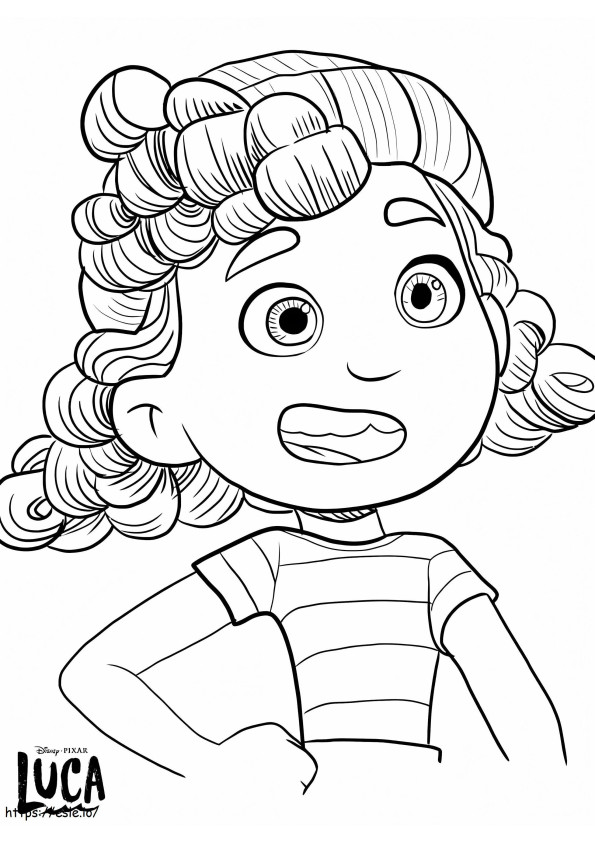 Coloriage Giulia à imprimer dessin
