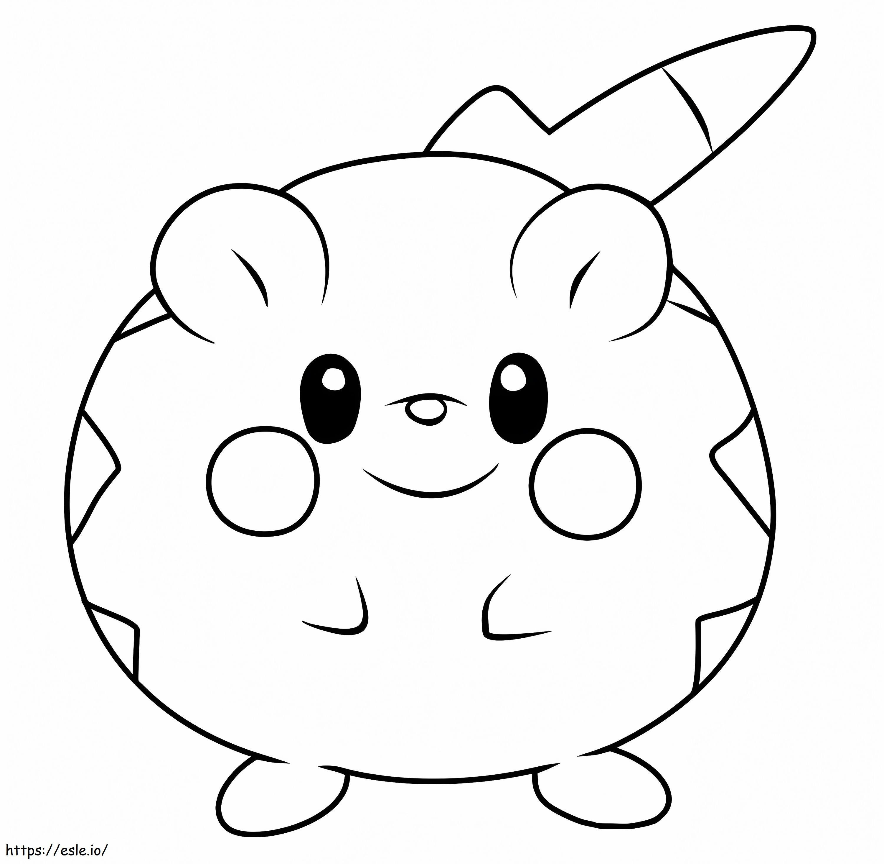 Togedemaru Pokemon coloring page
