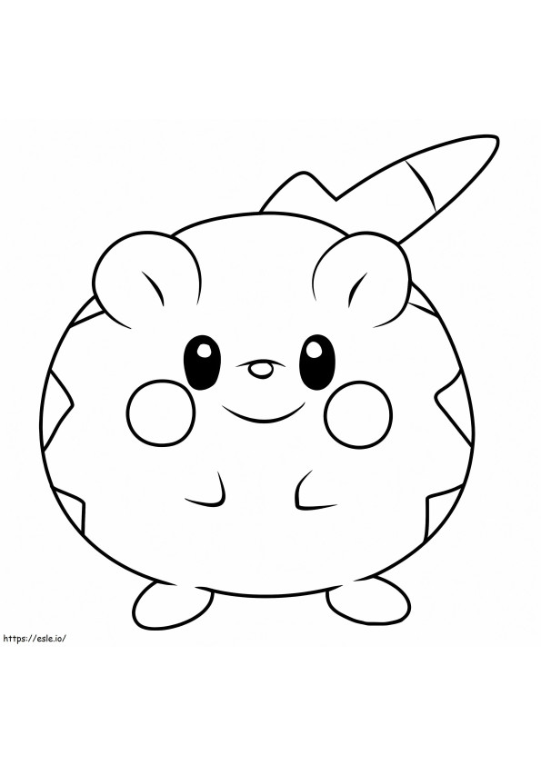 Coloriage Pokémon Togedemaru à imprimer dessin