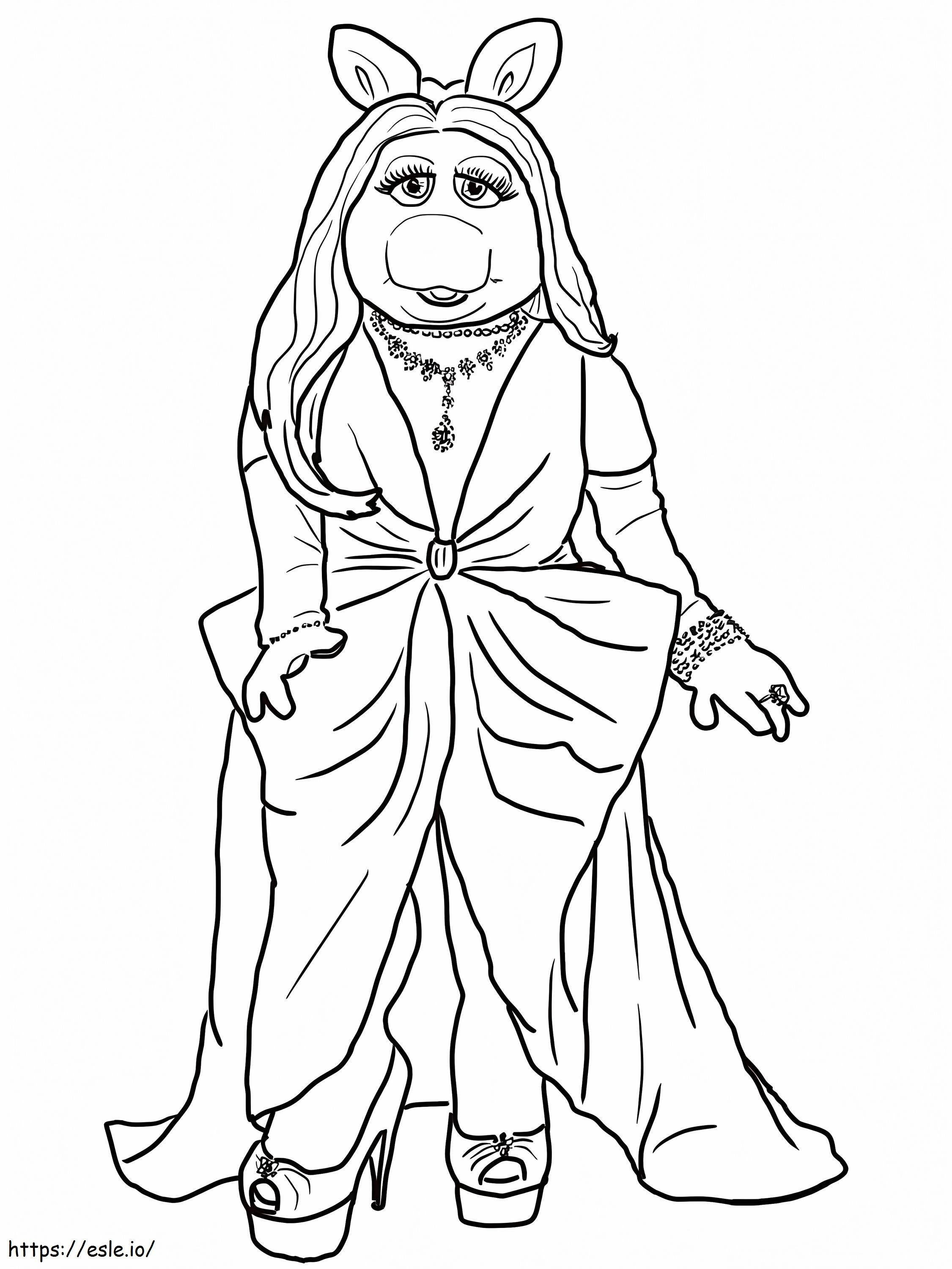 Miss Piggy coloring page