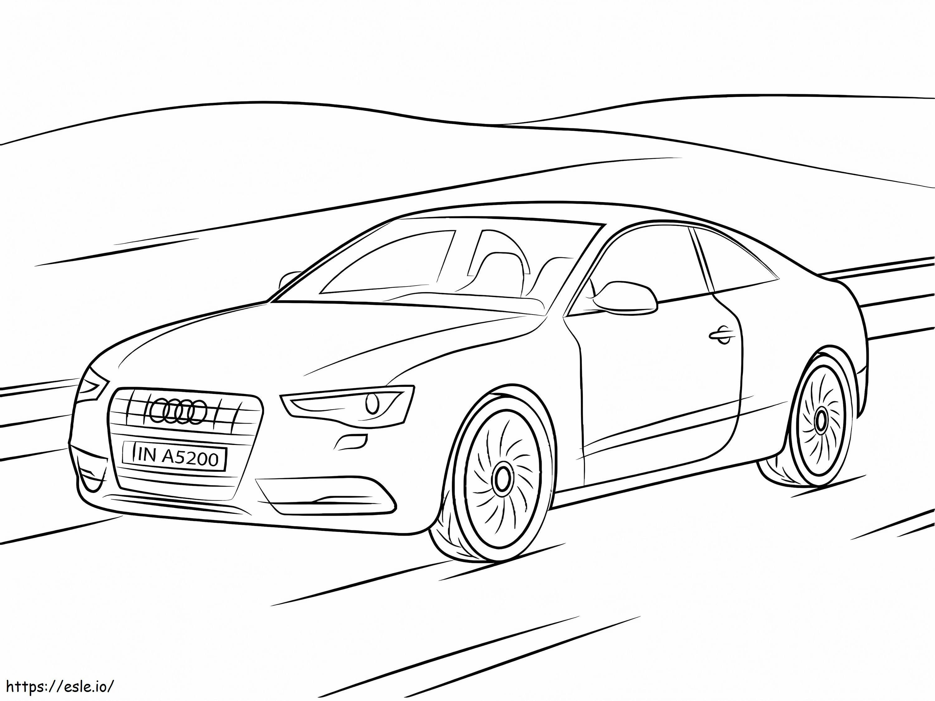 Coloriage Audi A5 à imprimer dessin