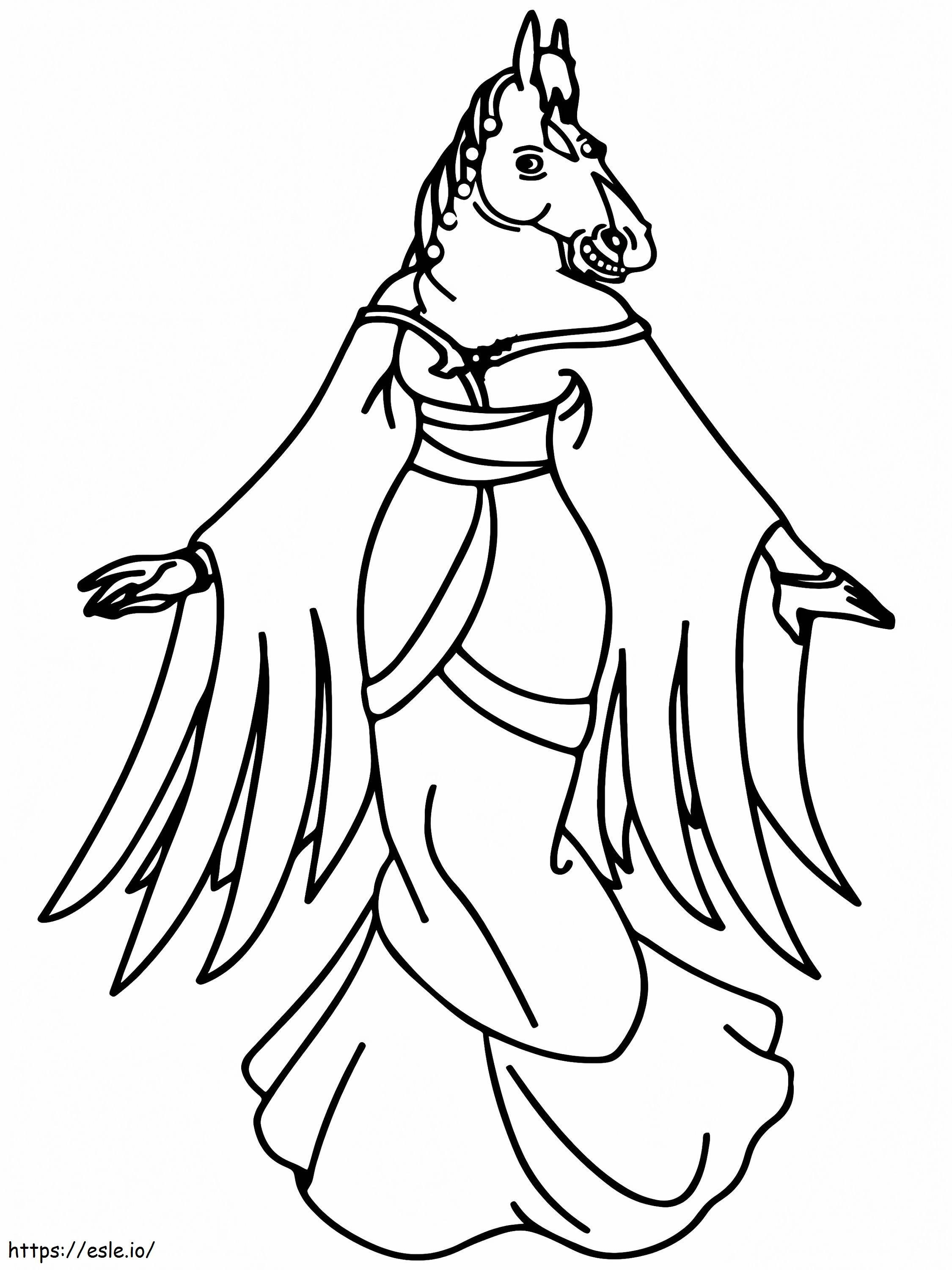 Cheerful Beatrice Horseman coloring page