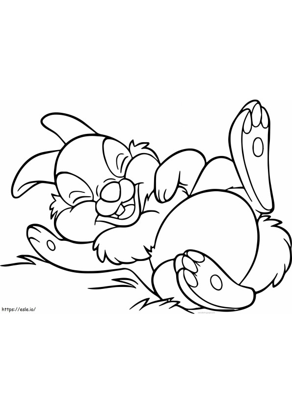 Thumper Having Fun coloring page