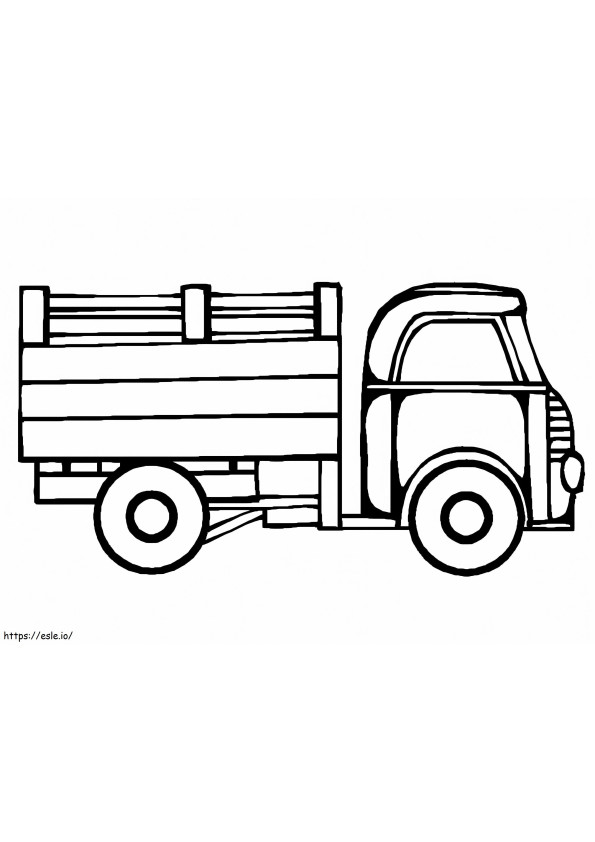 Gratis afdrukbare vrachtwagen kleurplaat