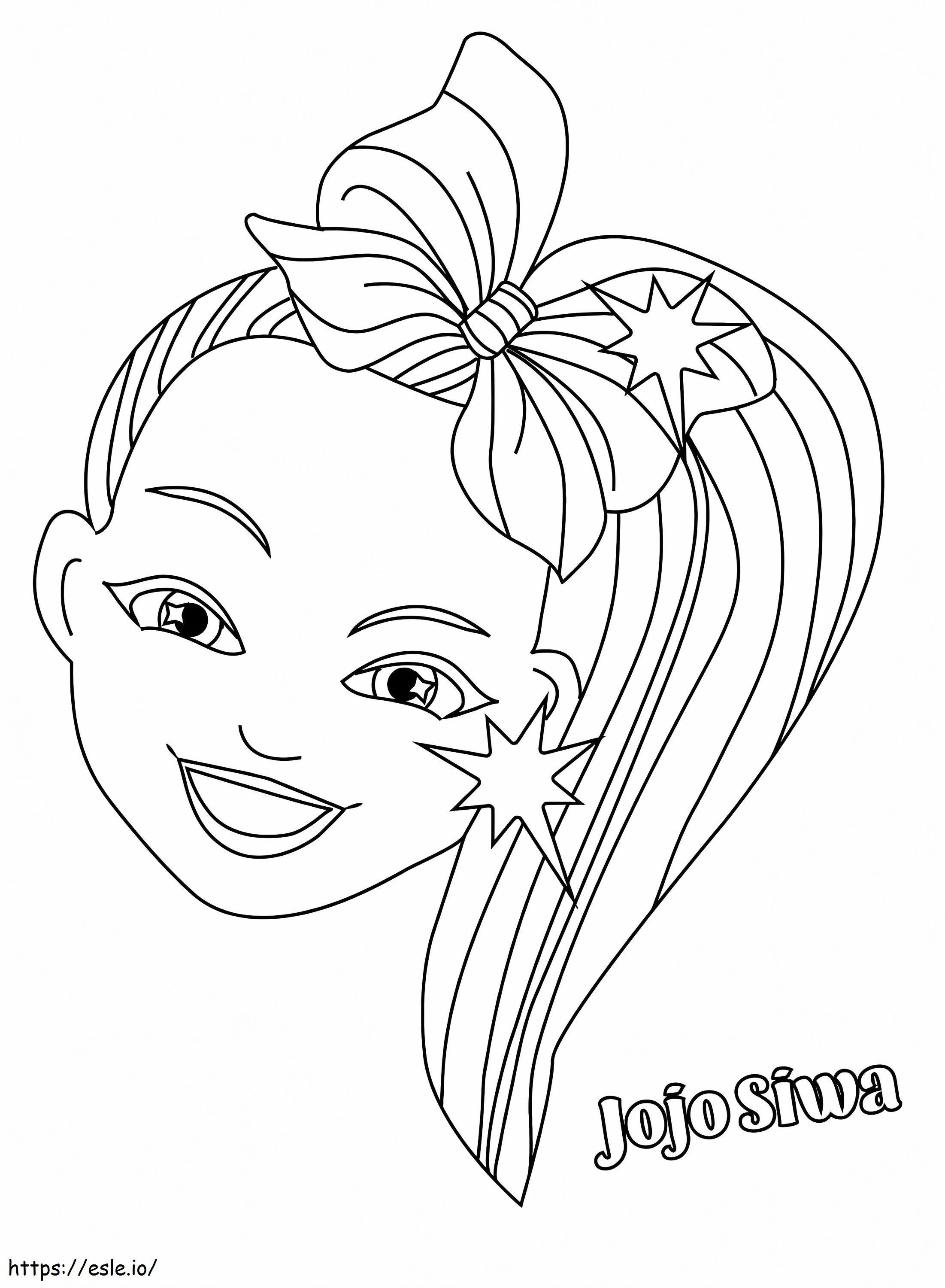 Happy Jojo Siwa coloring page