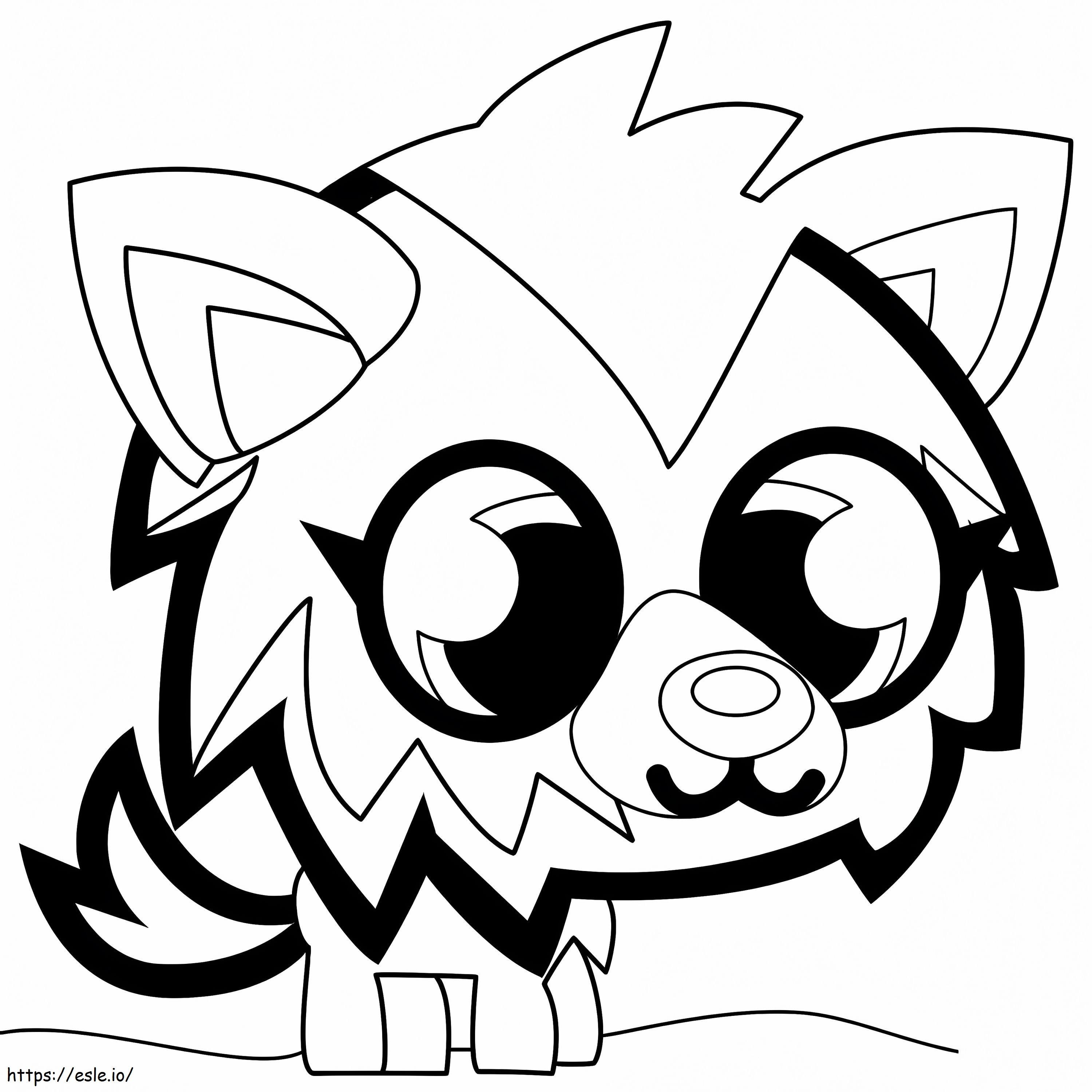 White Fang Moshling coloring page