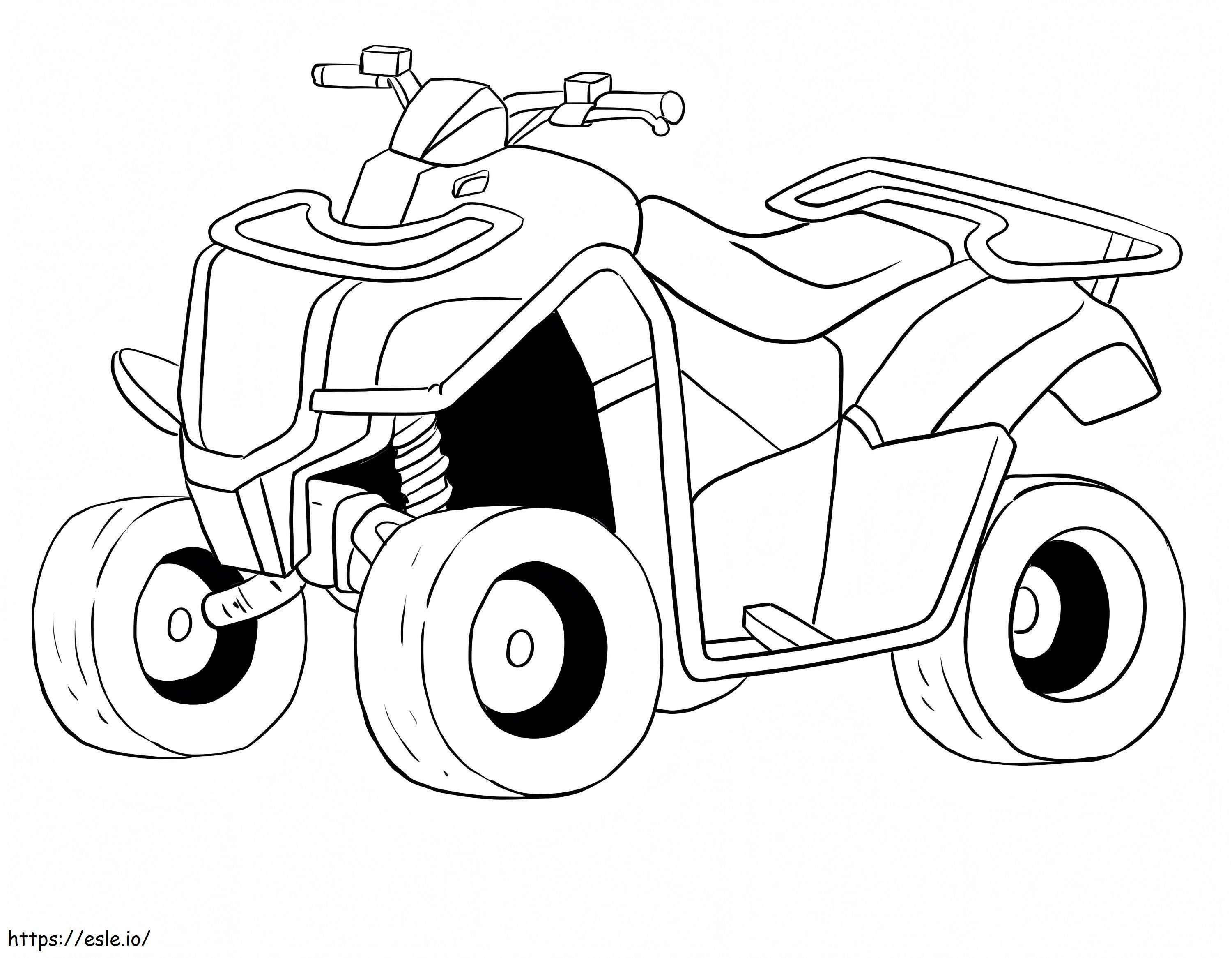 ATV imprimível para colorir