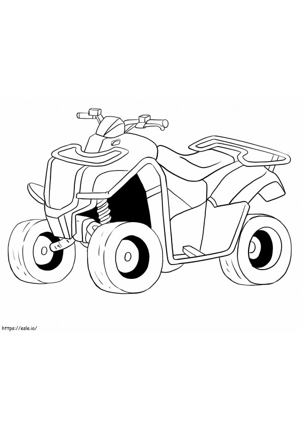 Printable ATV coloring page